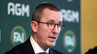 David Courell speaks to the media after the meeting 14/9/2024
