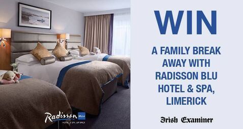Win a family break away with Radisson Blu Hotel & Spa, Limerick