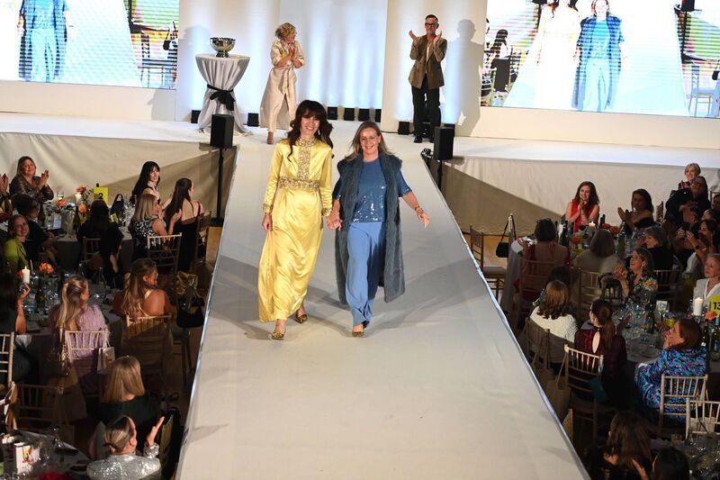Style Editor Annmarie O'Connor with the 'Dressed with Personality' winner Carol Brick of HerMoney on the catwalk. Picture: Larry Cummins Style Editor Annmarie O'Connor with the 'Dressed with Personality' winner Carol Brick of HerMoney on the catwalk. Picture: Larry Cummins