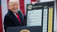 President Trump Holds "Make America Wealthy Again Event" In White House Rose Garden